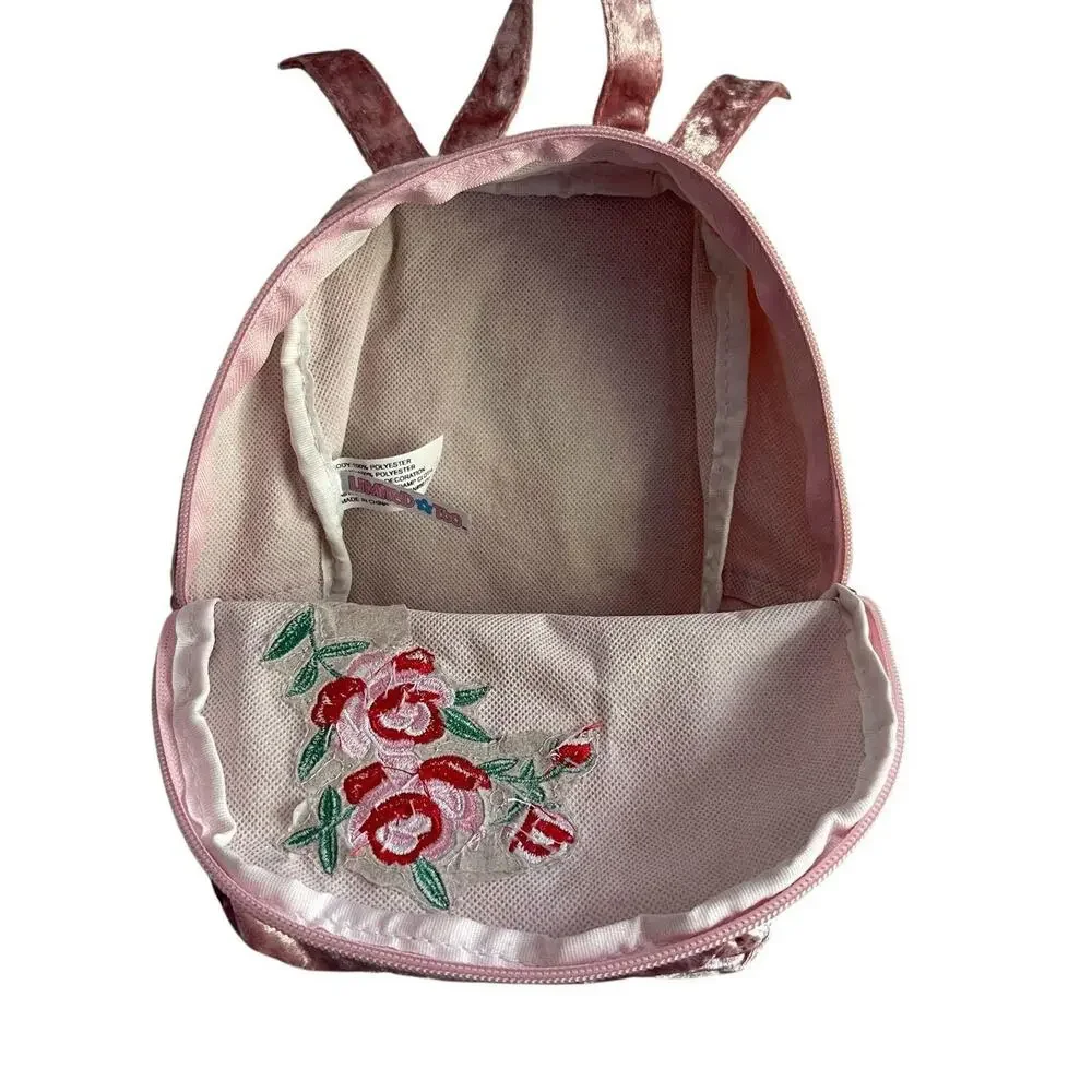 Vintage Limited Too Floral Velvet Backpack: Y2K, 2000s